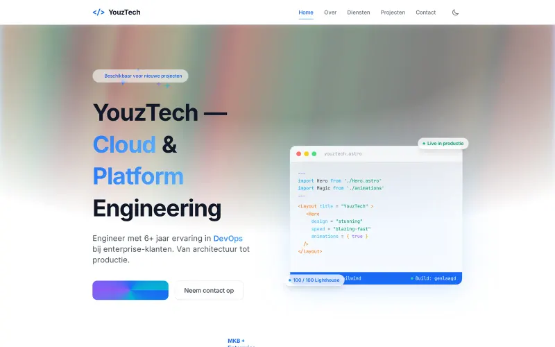Website van YouzTech